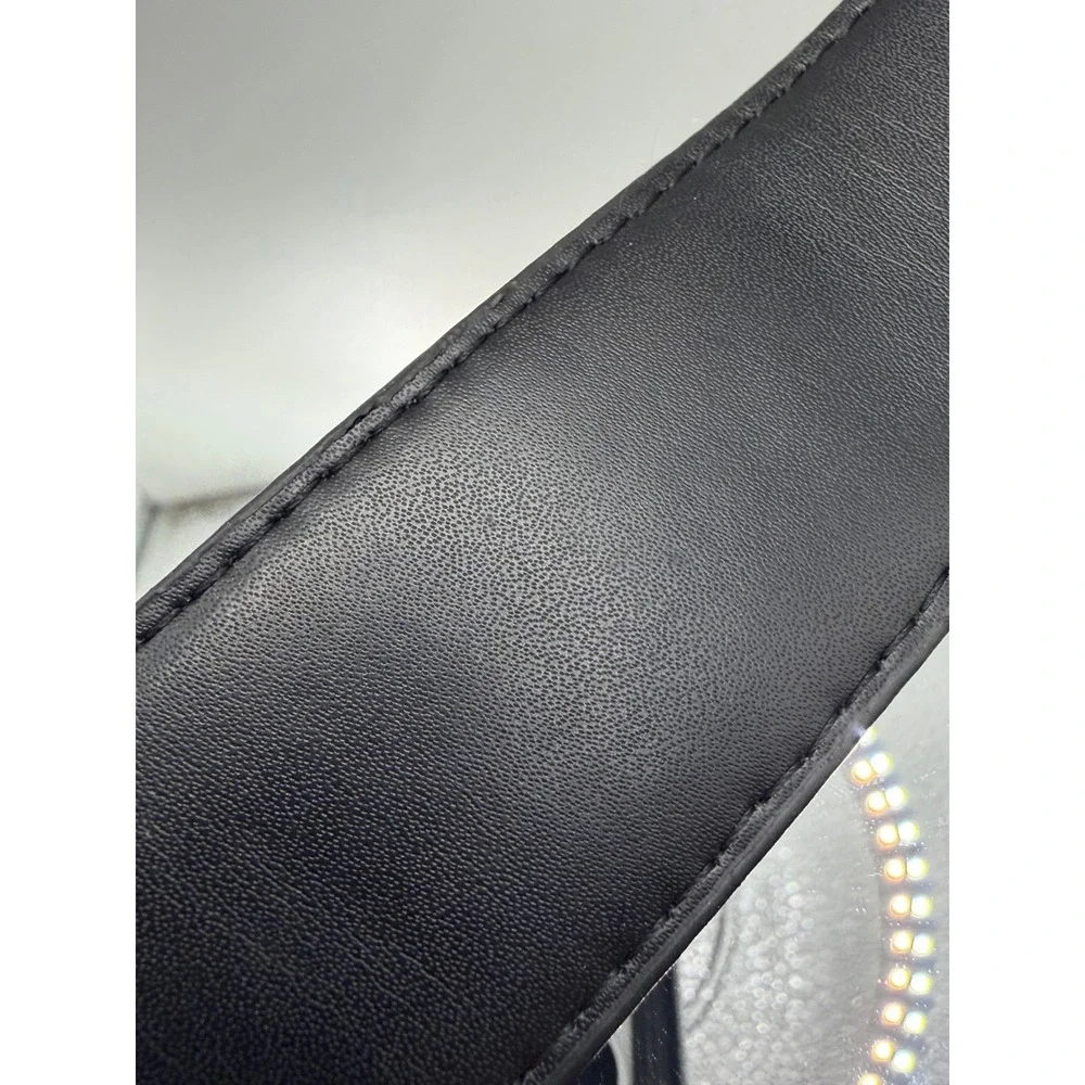 Dior Oblique Monogram Belt Beige Black Gold CD Logo Buckle Size 50/125